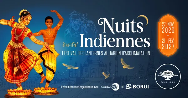 promo Nuits Indiennes festival des Lanternes Jardin d'Acclimatation