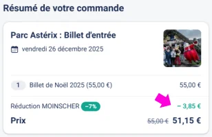 réduction billets Noël Parc Astérix